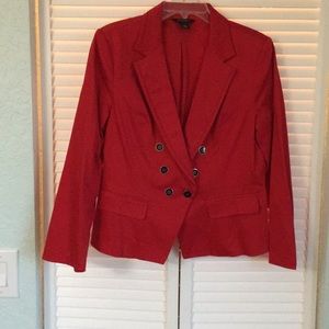 Whit House Black Market Red Jacket